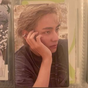 V of BTS photo card from ‘layover’